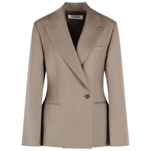 Róhe 'Hourglass' Brown Virgin Wool Blazer Women